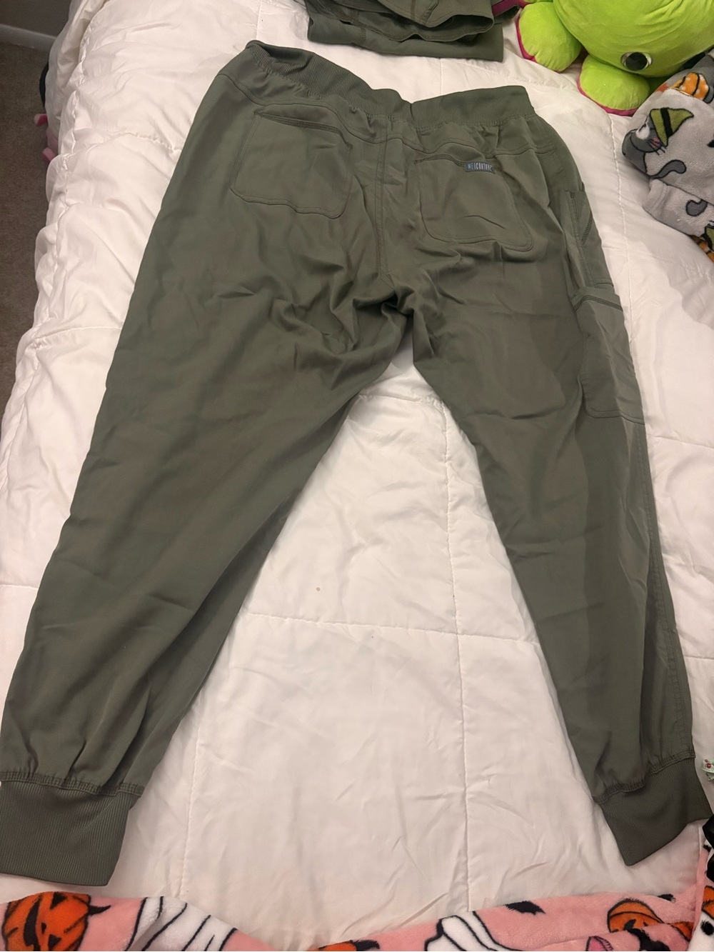 Med Couture Olive Green Top & Jogger Pants with Pockets